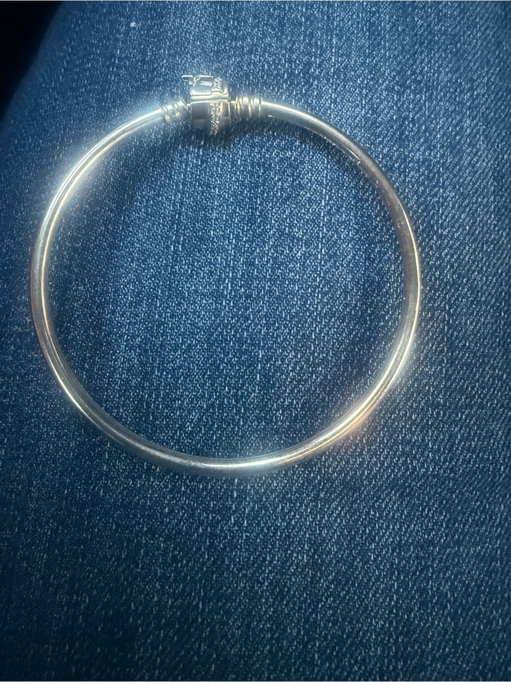 Pandora Classic Silver Hoop Bangle Bracelet - Women Jewelry